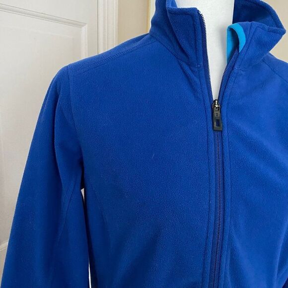L.L. Bean Polartec Windbloc Blue Zip Up Athletic Jacket SZ S - Picture 3 of 15